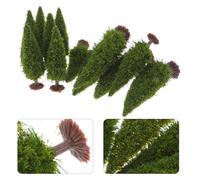 12 pezzi Alberi da strada in miniatura Modelli Alberi artificiali Alberi da