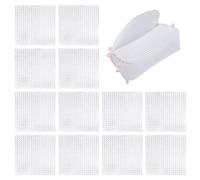 12 pezzi alimentatori quadrati, rete in plastica lavorata a maglia, alimentatori fai da te, rete da ricamo in tela, per la produzione di filati, lavori a maglia e uncinetto