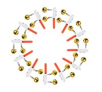 12 Pezzi Allarme Pesca LED con Campanelli per Estremità Canna | Luce Verde Super Brillante, Clip Antiscivolo in ABS e Rame, per Pioggia e Gelo