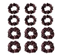 12 Pezzi Anelli Di Capelli In Raso, Semplici Anelli Per Capelli, Peli Elastici Morbidi, Accessori Per Capelli A Coda Di Cavallo, Accessori Per Acconciatura.