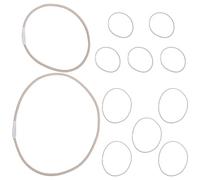 12 Pezzi Anelli di Gomma Elasticizzati Beige Resistenti e Duraturi | Riduce Rumori da Manipolazione, Prolunga Vita Attrezzatura, per Microfoni a Condensatore