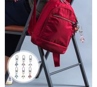 12 pezzi Angel Shape Key Chains Key Anelli piccoli per le catene di tasti angeli