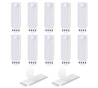 12 Pezzi Appendi Quadri Senza Chiodi, Resistente ABS Ganci Adesivi per Quadri, Autoadesivo Ganci Adesivi Muro, Ganci Adesivi Senza Tracce per Casa e Ufficio ( Capacità di Carico Massima 2 kg)