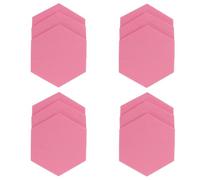 12 Pezzi Bacheca Memo Esagonale in Feltro Rosa Autoadesiva | Modulare, per Appunti e Foto, Installazione Leggera, Adatta a Studenti e Insegnanti