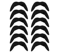 12 pezzi baffi, accessori di scena per barba artificiale, baffi artificiali, orsetti artistici hippie, orsetti artistici, feste di Natale, accessori di scena e accessori