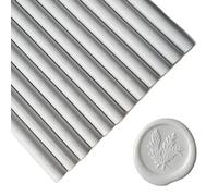 12 Pezzi Bastoncini di Cera Sigillante per Pistole per Colla per Timbro Sigillo, Bastoncini di Cera Sigillante PORXFLY Ottimi per Buste di Carte,Partecipazioni di Nozze (Bianco)