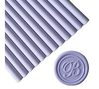 12 Pezzi Bastoncini di Cera Sigillante per Pistole per Colla per Timbro Sigillo, Bastoncini di Cera Sigillante PORXFLY Ottimi per Buste di Carte, Partecipazioni di Nozze (Taro Purple)