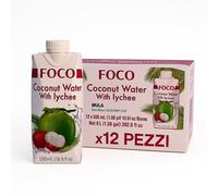 12 Pezzi Bevanda Acqua di Cocco & Litchi Lici Licis Drink 100% Naturale 500ml