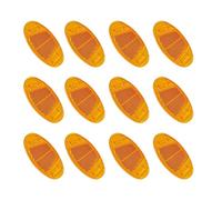 12 Pezzi Bicicletta Avvertimento Riflettore, catarifrangenti per biciclette, catarifrangenti cat eye, migliorano la visibilità notturna, garantiscono una guida sicura, per biciclette, Giallo