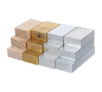 12 Pezzi Blocchi di Densità in Ottone Ferro Alluminio e Legno | Materiali per Scienze e Chimica, Attività Pratiche in Aula, per Studenti e Docenti