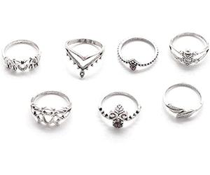 12 Pezzi Boho Argento Knuckle Anelli Set Per Donne E Ragazze Mezzogiorno Anello Set Vintage Lega Retrò Impilabile Dito Guarnizione Anelli Piedi Punta Anelli Gioielli C