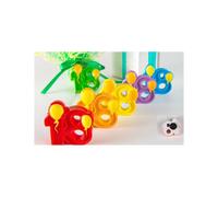 12 PEZZI BOMBONIERA NUMERO PALLONCINO 18 ANNI CERAMICA CALAMITA DICIOTTESIMO
