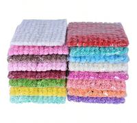 12 pezzi/Borsa (144 Teste) Fiori finti di schiuma artificiale Mazzetto MINI Orsacchiotto di Rose Materiale per corone DIY Accessori per confezioni di caramelle Decorazioni per la casa Decorazioni per 