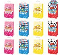 12 pezzi Borse regalo a tema Paw Patrol, borse a tracolla per regali di compleanno, feste, vacanze, borse di carta adatte per varie occasioni 12 pezzi casualiCarta tessile