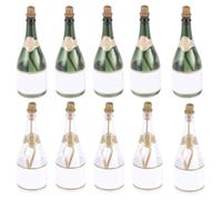 12 Pezzi Bottiglie di Bolle Vuote per Matrimonio, Piccole | Decorative e Portatili, Facili da Lavare, per Feste All'aperto, e Adulti, Stile Creativo