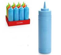 12 Pezzi, Bottiglie di plastica da 500ml, Bottiglia per Squeeze Colorate, Condimento Dispenser, Graduata eSenza BPA, per Ketchup, Senape, Mayo, Salse piccanti, Olio d'oliva, Flacone Dosatore