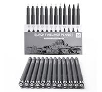 12 pezzi/box Gancio linea Ago tubo Penna calligrafia Penna Set per arte studenti impermeabile Penna neutra DABS