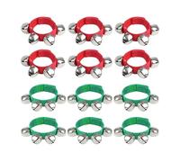 12 pezzi braccialetti con campanellini da polso, strumento musicale ritmico for caviglia for bambini, festa di Natale Per Scuola Party