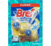 12 Pezzi BREF Classic Power Aktiv LIMONE per Wc Bagno Freschezza Straordinaria