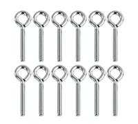 12 pezzi Bulloni ad Occhiello M5 in Acciaio Inossidabile 304, Viti a Occhiello con Anello per Fissaggio e Sospensione, Golfari Resistenti per Uso Domestico e Industriale