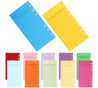 12 Pezzi Buste per Contanti Colorate, Carta Pratica | Design a Fori, Leggere e Facili da Distinguere, Incluse Raccoglitore Budget