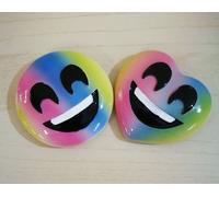 12 PEZZI Calamita Magnete Emoticon Emoti Emojy arcobaleno bomboniera uni 0OM2