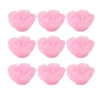12 Pezzi Candela Galleggiante Rosa a Forma di Paraffina
