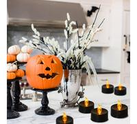 12 pezzi candele da tè candele votive lampade a batteria candele finte