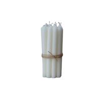 12 pezzi, candele sottili, H: 13 cm Ø: 1,2 cm, varie colori, durata 2,5 ore, per Avvento e Natale, colore: crema