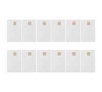 12 Pezzi Carta Ic Bianca Programmabile At24c02 2k Memoria Accessi | Rame e Pvc, Formato Portatile e Uso Semplice, per Lettori Porta e Tessere Dipendenti