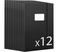 12 Pezzi Cartelline Portadocumenti Da 11 Mm Di Larghezza, Con 3 Alette, Cartelli