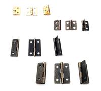 12 pezzi Cerniera for porta di armadietto piccola con chiodo a vite Accessori for ferramenta for mobili(12x13mm golden)