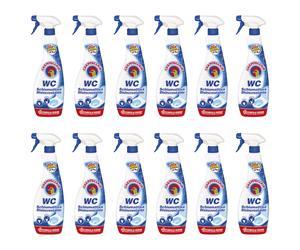 12 pezzi CHANTECLAIR WC fuori e dentro Schiumattiva disincrostante Spray 625ml