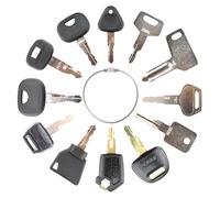 12 pezzi chiavi di accensione di ricambio, chiavi di accensione di ricambio, chiavi per macchine da costruzione, per escavatori, macchine da costruzione, cassone ribaltabile, trattore