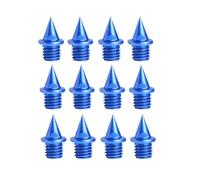 12 Pezzi Chiodi Scarpe da Corsa Spuntoni Gara Ricambio Metallo Accessori Lunga Durata Lega Carbonio Alluminio Adatti a, Blu