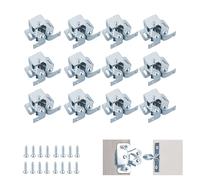 12 Pezzi Chiusura A Rullo Per Porta, Doppio Rullo Chiusure A Doppio Rullo Per Armadietto con Viti, Blocca Ante Metallo Push Pull Per Ante per Librerie, Armadi, Credenze e Armadi