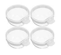 12 pezzi Ciotola trasparente staccabile Ciotola di plastica per cibo Ciotola