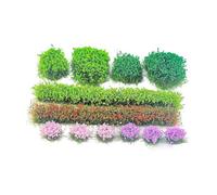 12 Pezzi Ciuffi D'Erba Miniatura Artificiali Cluster Vegetazione Gruppi Fiori Kit Paesaggio Modellismo Ferrovia Micro Architettura in Fibra di Nylon a, Style C