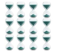 12 pezzi Clessidra colore celeste misura 8 cm durata 3 minuti decorazione casa oggettistica timer tempo regalo idea bomboniera