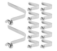 12 Pezzi Clip a Molla per Stampella, Perno di Ricambio V in Metallo 19-22 | Blocco Stabile Dell’altezza, per Uso su Stampelle e Corrimano Bagno, Adatto a Tubi 19-22mm
