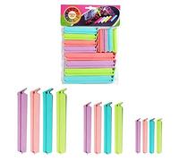 12 Pezzi Clip Di Chiusura Plastica, Chiudi Sacchetti, Clip Per Sacchetti Per Alimenti, Clip Di Chiusura Per Sacchetti, Colorate Ferma Sacchetti Alimenti, Per Sigillare Gli Snack, 3 Taglie, 4 Colori