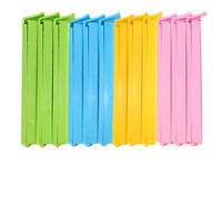 12 Pezzi Clip di Tenuta, 3 Colori Clip di Chiusura Plastica, 11 MM Colorful Clip per Sacchetti Alimenti, Sacchetto Stoccaggio Spuntini, Alimentari Tenuta Clip la Cucina, Adatto per uso Familiare
