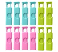 12 Pezzi Clip per Sacchetti Alimentari con Chiusura a Pressione, Clip Chiudi Sacchetti Riutilizzabile per Snack, Caffè, Caramelle, patatine e così via, per sigillare e mantenere, 6 x 1,5 x 1,5 cm