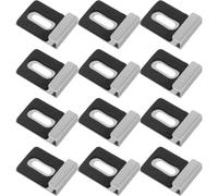 12 Pezzi Clip per Specchi senza Cornice in Acciaio Inox 304, Set 3 | Montaggio Rapido Regolabile, con Cuscinetti in Gomma, per Bagni e Pannelli, Finitura Lucida Elegante
