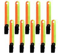 12 Pezzi Clip Riflettente per Segnali Sentiero in PVC | Aggancio Rapido, Resistente, Adatto a Ciclismo e Archi, Uso Esterno su Cartelli Stradali