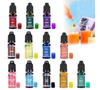 12 Pezzi Coloranti per Candele, Colorante Liquido Per Fare Candele, per La Realizzazione in Cera di Soia, Colorante, 10ML