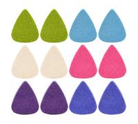 12 Pezzi Colorato Feltro Plectrum Mediatore Feltro Ukulele Plectrums Economia 3Mm Spessore