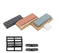 12 pezzi Coltello Sharpening Stone Set, Dual Sided 400/1000 3000/8000 Grits Whetstone Set Pietra Lucidatura Finitura Combinazione Set Kit di Accessori Sharpener, 12 pezzi Coltello Sharpening Stone Set