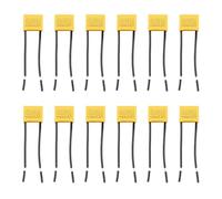 12 Pezzi Condensatore Anti Sfarfallio LED 220v, Condensatore per Luci, 0,22µF 275V X2, Condensatori Anti-Interferenza in Polipropilene, Per Luci LED, Lampadine, Elettrodomestici