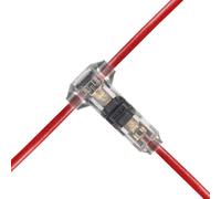 12 Pezzi Connettore a T 1 Pin per Filo Elettrico 20/22 AWG Connettore Cavo a